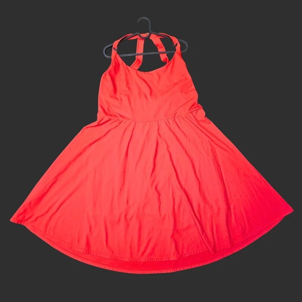 Halara Size 3X SoftlyZero Airy Exercise Red Dress-Easy Peezy Shorts & Pockets